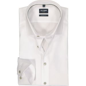 OLYMP - Heren Overhemd - Wit - Poplin - Lange Mouwen