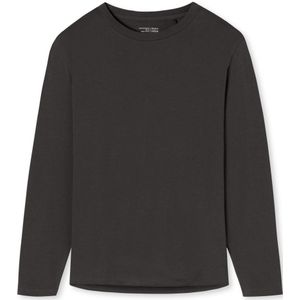 SCHIESSER Mix+Relax T-shirt, dames shirt lange mouwen antraciet