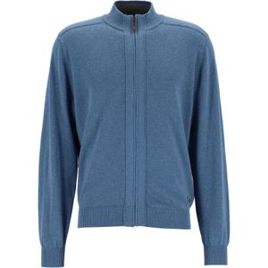 Redmond heren vest katoen, met rits, jeansblauw