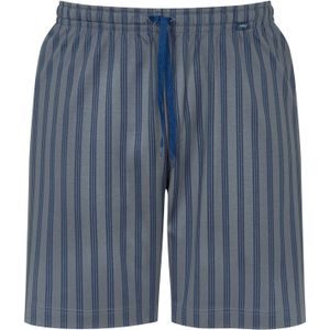 Mey pyjamabroek kort, Cranbourne, blauw met grijs gestreept