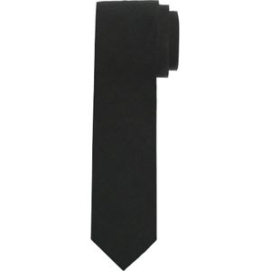 OLYMP smalle stropdas, zwart -  Maat: One size