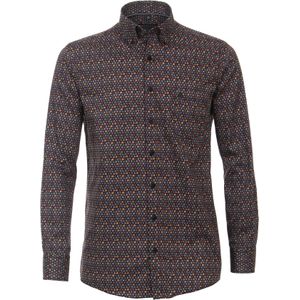 CASA MODA Sport comfort fit overhemd, twill, rood dessin
