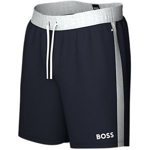 BOSS Balance Shorts, heren pyjama- of loungebroek kort, donkerblauw -  Maat: XXL