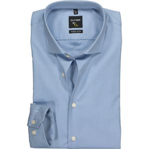 OLYMP No. Six super slim fit overhemd, lichtblauw diamant twill