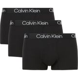 Calvin Klein Trunk (3-pack), heren boxers normale lengte, zwart -  Maat: L