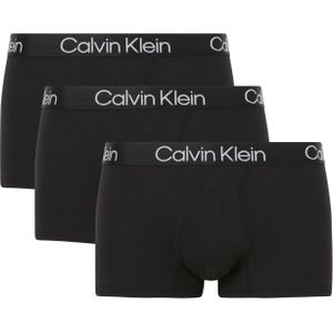 Calvin Klein Trunk (3-pack), heren boxers normale lengte, zwart -  Maat: L