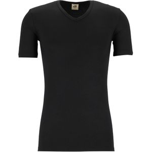 ten Cate Thermo men V-neck, heren thermo T-shirt V-hals, zwart -  Maat: L