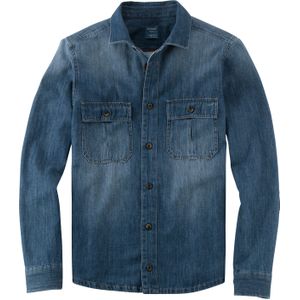 OLYMP Casual modern fit overhemd, structuur, indigo