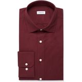 Seidensticker slim fit overhemd, popeline, rood
