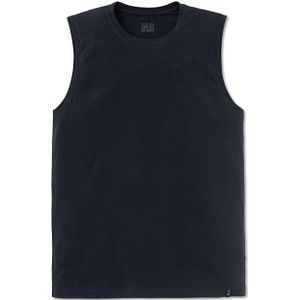 SCHIESSER Long Life Soft singlet (1-pack), heren onderhemd modieuze snit blauwzwart - Maat: S