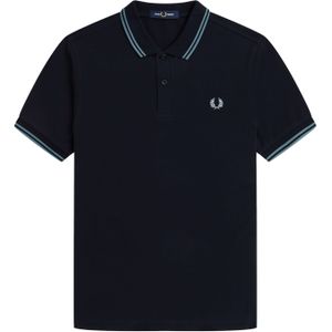 Fred Perry M3600 polo twin tipped shirt, pique, blauw -  Maat: 3XL
