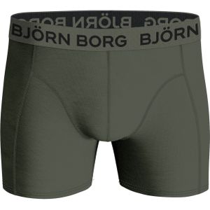 Bjorn Borg Cotton Stretch boxers, heren boxers normale lengte (1-pack), groen -  Maat: M