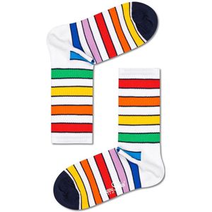 Happy Socks Multi Stripe 3/4 Crew Sock, sportieve unisex sokken