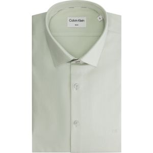 Calvin Klein slim fit overhemd, Twill Easy Care Slim Shirt, groen 42