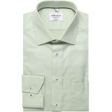 MARVELIS - Modern Fit - Overhemd - Lichtgroen - Structuur