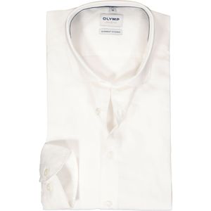 OLYMP Level 5 body fit overhemd, structuur, wit - Maat: 43 43