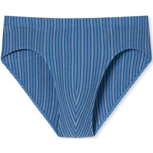 SCHIESSER 95/5 slip (1-pack), heren supermini biokatoenen strepen oceaanblauw