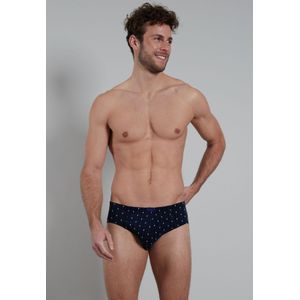Gotzburg heren sport slip (1-pack), donkerblauw mini dessin