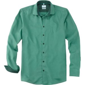 OLYMP Smart Casual Level 5 body fit overhemd, popeline, groen