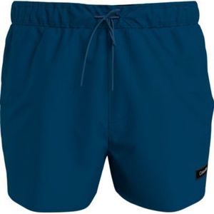 Calvin Klein Short Runner swimshort, heren zwembroek, blauw -  Maat: XL