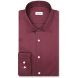 Seidensticker shaped fit overhemd, popeline, rood
