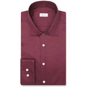 Seidensticker shaped fit overhemd, popeline, rood