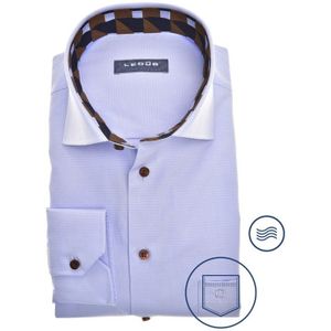 Ledub modern fit overhemd, lichtblauw