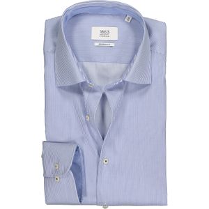 ETERNA 1863 modern fit premium overhemd, 2-ply twill heren overhemd, blauw met wit gestreept 42