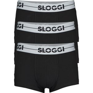 Sloggi Men GO Hipster, heren boxers (3-pack), zwart -  Maat: L