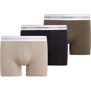 Calvin Klein Boxer Briefs (3-pack), heren boxers extra lang, blauw, grijs, heel lichtblauw