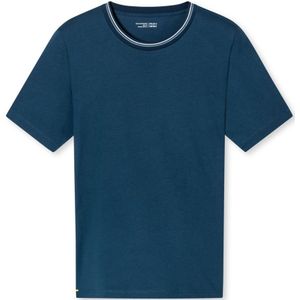 SCHIESSER Mix+Relax T-shirt, heren shirt korte mouw organic cotton strepen admiral -  Maat: M