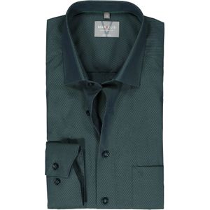 MARVELIS comfort fit overhemd, structuur, groen