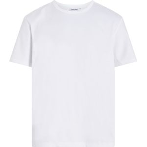 Calvin Klein Silk Touch Mercerized T-shirt, heren T-shirt korte mouw O-hals, wit -  Maat: XXL