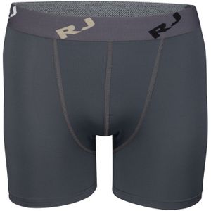RJ Bodywear Pure Color boxershort (1-pack), heren boxer lang, microfiber, grijs -  Maat: XL