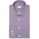 Seidensticker slim fit overhemd, popeline, rood dessin