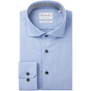 Michaelis - Slim Fit - Heren Overhemd - Lichtblauw - Strijkvrij