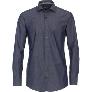 VENTI modern fit overhemd, twill, blauw 37