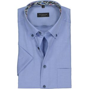 ETERNA comfort fit overhemd korte mouw, Oxford, lichtblauw (contrast) 49