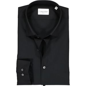 Calvin Klein slim fit overhemd, 2-ply stretch, black 38