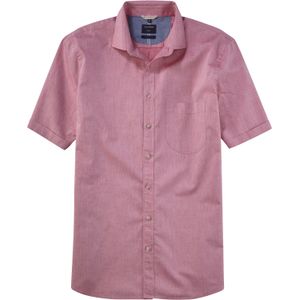OLYMP Casual modern fit overhemd, korte mouw, popeline, rood 41/42