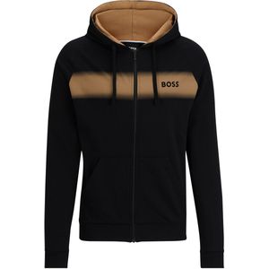 BOSS Authentic Jacket, heren lounge vest met capuchon, zwart