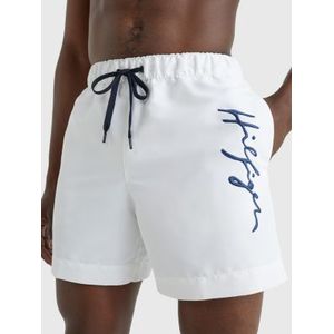 Tommy Hilfiger Medium Drawstring swimshort, heren zwembroek, wit