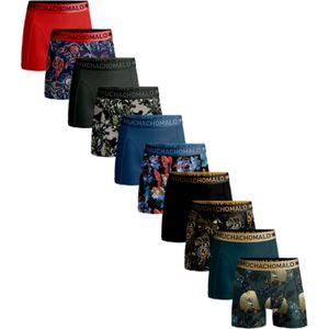 Muchachomalo boxershorts, heren boxers normale lengte (10-pack), Print/solid -  Maat: S