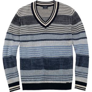 OLYMP modern fit pullover katoen, marineblauw
