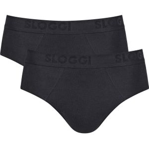 Sloggi Men FREE Evolve Brief, heren slip met smalle zijkanten (2-pack), zwart -  Maat: XL