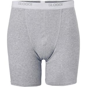 Sloggi Men Basic Long, heren boxer (1-pack), grijs -  Maat: XL