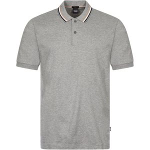 BOSS Penrose slim fit polo, jersey, zilvergrijs