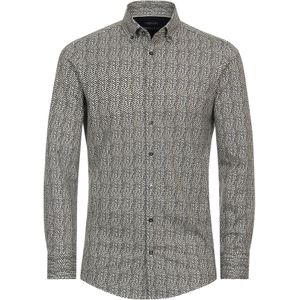 VENTI modern fit overhemd, jersey, groen dessin