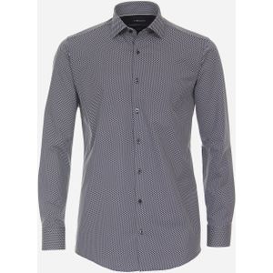 VENTI modern fit overhemd, jersey, blauw dessin 47