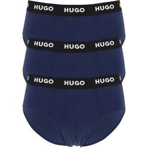 HUGO hipster briefs (3-pack), heren slips, blauw -  Maat: S